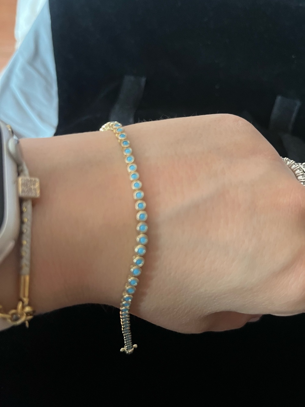 Melinda Maria Baby Baroness Turquoise Bracelet